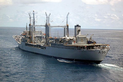 INS Deepak, a fleet tanker built by Fincantieri for the Indian Navy (Photo: Indian Navy)