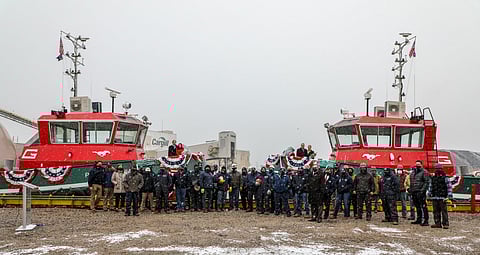 The Great Lakes Towing Company christens two newest tugs