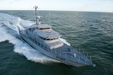 The Nigerian Navy 35-metre fast patrol boat NNS Nguru (Photo: OCEA)