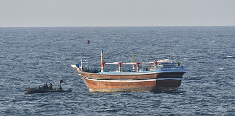 French frigate seizes vessel transporting over 3,500 kilograms of drugs in Gulf of Oman