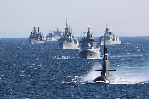 HMAS Farncomb, one of Australia’s Collins-class submarines, is set to be replaced under the AUKUS arrangement. (Photo: Australian Department of Defence/Aaron Robinson)