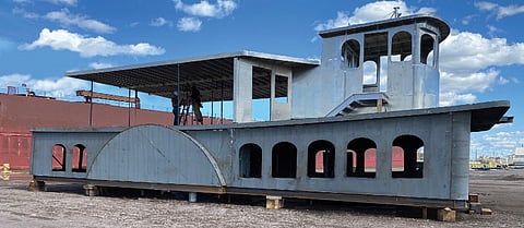 Four Bears Casino’s newest dinner cruise boat taking shape