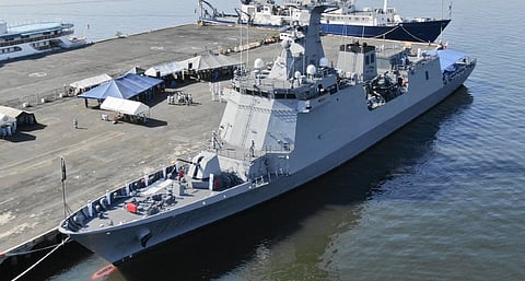 The Philippine Navy frigate BRP Antonio Luna shortly after arriving in Philippine waters following delivery from South Korea on February 9, 2021 (Photo: Philippine Navy)