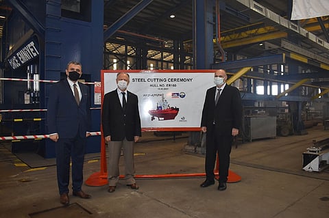 First steel cut for Eregli Port’s newest tug