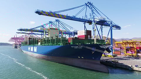 HMM’s newest containership departs on maiden operational voyage