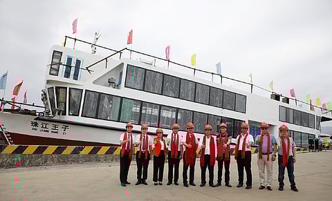 Chinese yard launches all-electric tour boat for Pearl River