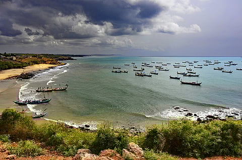Fishing boats in Senya Beraku in central Ghana