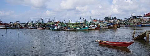 Fishing boats in Kuala Terengganu, Malaysia