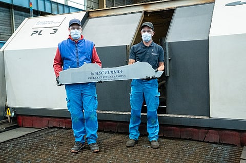 First steel cut for MSC Cruises’ second LNG-powered ship
