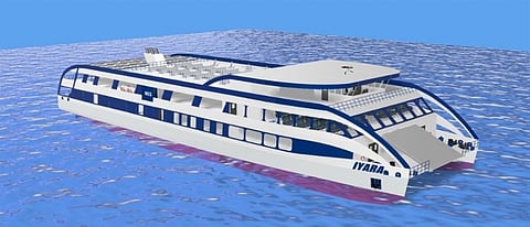 Hochschule Bremen's 60-metre catamaran ferry design that won first place in the Eighth WFSA International Student Design Competition (Photo: WFSA)