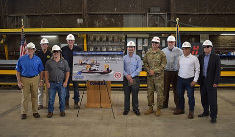 First steel cut for Great Lakes Dredge and Dock’s new workboats