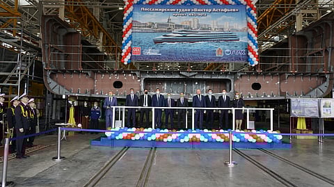 Keel laid for second Project A45-90.2 river cruise ship for Russia’s State Transport Leasing Company