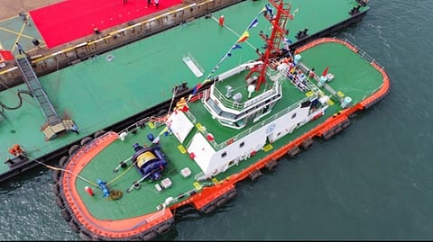 Yungang Electric Tug No 1 (Photo: Lianyungang Government)