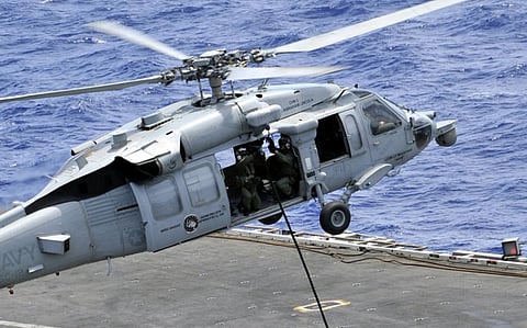 A US Navy MH-60 Seahawk helicopter similar to the one that crashed in the waters off San Diego, California, during routine flight operations on August 31, 2021 (Photo: US Navy/Phylicia Sorenson)