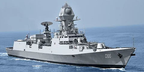 INS Visakhapatnam, the Indian Navy's first Project 15B stealth destroyer (Photo: Indian Navy)