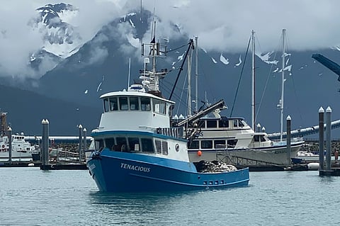 Tenacious underway shortly before the July 24, 2021 grounding incident (Photo: US Coast Guard)