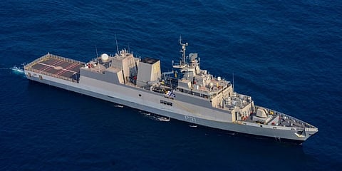 The Indian Navy Kamorta-class corvette INS Kavaratti (Photo: Indian Navy)