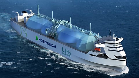 Concept design of a liquefied hydrogen carrier (Photo: HD Korea Shipbuilding and Offshore Engineering)