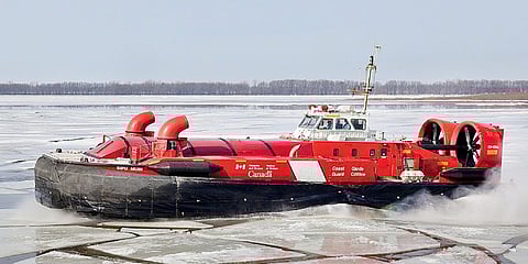 The Canadian Coast Guard air-cushion vehicle CCGS Sipu Muin (Photo: Canadian Coast Guard)