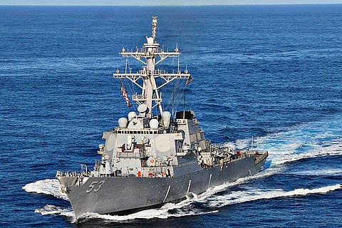The US Navy Arleigh Burke-class guided missile destroyer USS John Paul Jones underway in the Persian Gulf in 2008 (Photo: US Navy/Mass Communication Specialist 3rd Class Joseph Pol Sebastian Gocong)