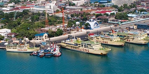 A lineup of ferries at Cebu Port in the Philippines (Photo: Cokaliong Shipping Lines)