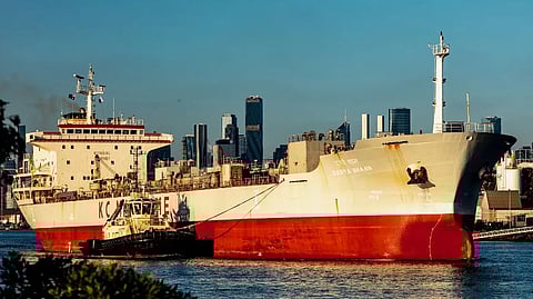 The Indian-flagged cargo vessel Darya Shaan at the Port of Melbourne, May 7, 2024 (Photo: MarineTraffic.com/Len Weigh)