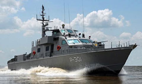 Iraqi Navy on patrol