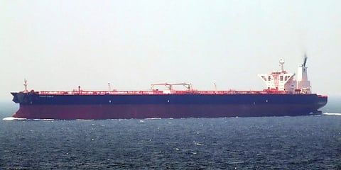 The Comoros-flagged crude oil tanker Hecate, which is being sanctioned by the US Treasury Department for alleged illicit transfers of oil destined for Iran (Photo: MarineTraffic.com/Knut Helge Schistad)