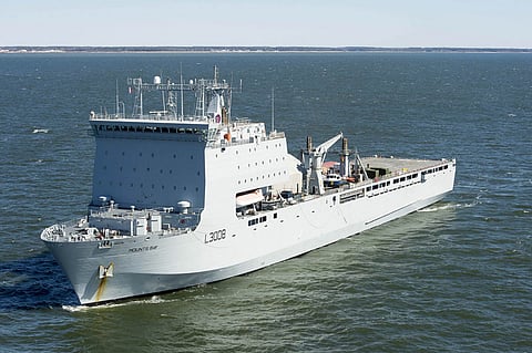 EODMU 2 leads MCM task group experiment aboard RFA Mounts Bay. Photo: UK MoD