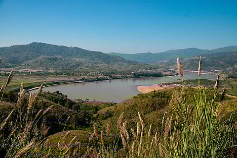 The stretch of the Mekong River that passes through Chiang Kong district in northern Thailand