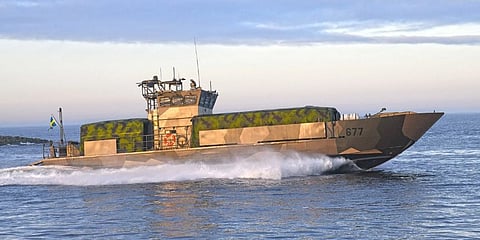 A Swedish Armed Forces amphibious boat (Photo: Swedish Defence Materiel Organisation)