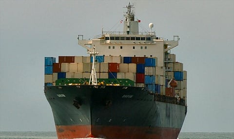 The Iranian-flagged containership Sarvin prior to conversion into a support ship for the Islamic Revolutionary Guard Corps Navy (Photo: MarineTraffic,com/Geir Vinnes)