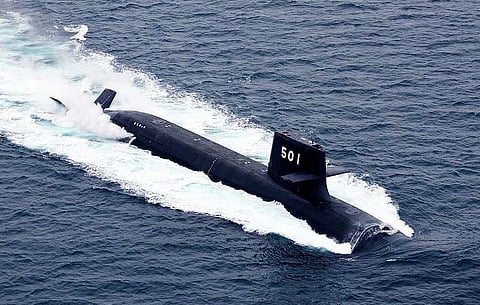The Japanese submarine JS Soryu underway, date unknown (Photo: Japan Maritime Self-Defence Force)