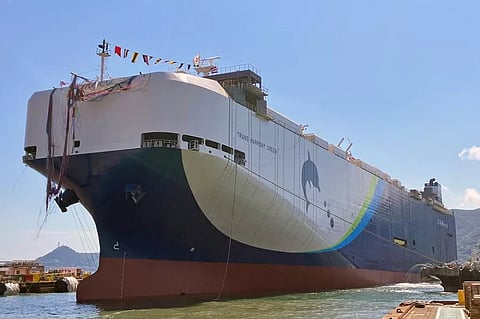Naming ceremony of Trans Harmony Green, June 7, 2024 (Photo: Mitsubishi Heavy Industries)