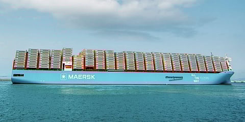 Maersk container ship