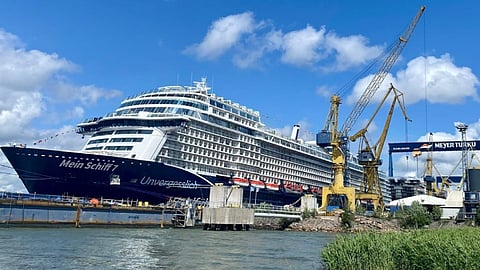 Mein Schiff 7, a new cruise ship delivered to TUI Cruises on June 10, 2024 (Photo: Meyer Turku)