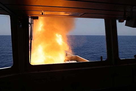 A Sea Viper missile launch from the destroyer HMS Diamond (Photo: Royal Navy)