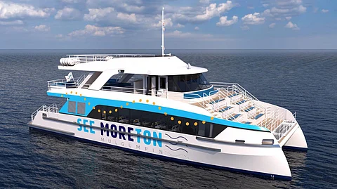 Rendering of a new tour boat ordered by Australian operator The Tour Collective