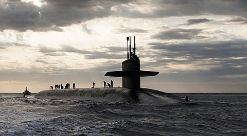The US Navy Ohio-class submarine USS Rhode Island (Photo: US Department of Defense/Petty Officer 1st Class James Kimber)