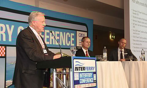 Neil Baird speaking at the 2018 Interferry conference 1interferry2017