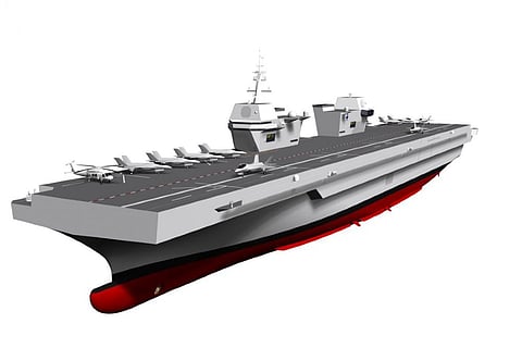 Rendering of proposed CVX aircraft carrier (Photo: South Korean Navy)