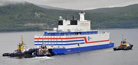 The Russian floating nuclear power plant Akademik Lomonosov (Photo: Rosatom)