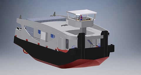 Lyon's new powerful push boat will feature hydrogen fuel cell and power systems