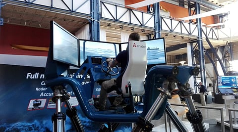 Cruden simulator in operation Photo: Andrew Baird