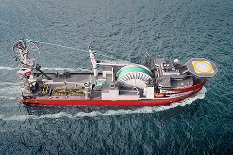 Royal IHC's reel lay vessel for Subsea 7. Royal IHC
