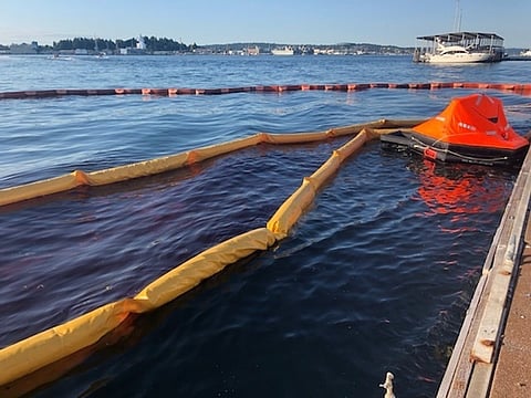 US Coast Guard responds to sunken tug in Port Townsend, Washington