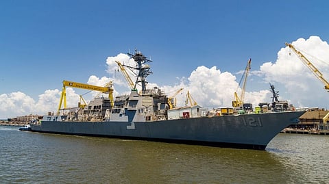 USS Frank E. Petersen Jr., an Arleigh Burke-class destroyer Huntington Ingalls Industries file photo