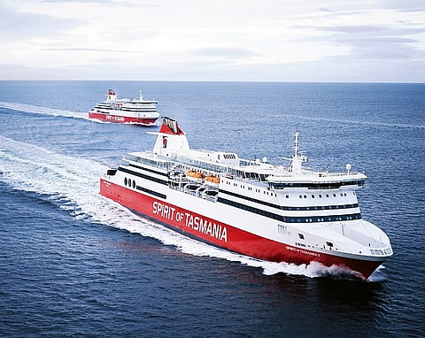 The next-generation ferries will be more than 30 per cent larger than the current Spirit of Tasmania vessels. 2735facec1d89ee0a8d2497f18c9f8af