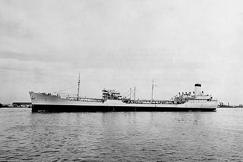USS Neosho shortly after its commissioning in 1939