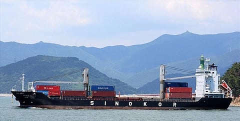 A Sinokor Merchant Marine containership Image: MarineTraffic.com/V. Tonic